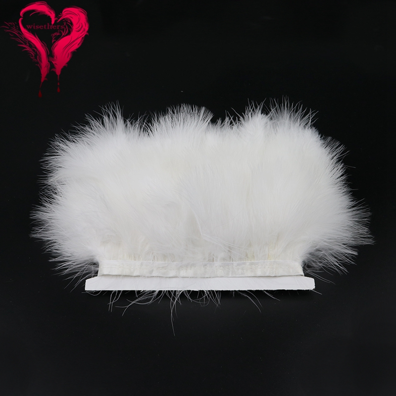 Feather Trim Marabou - 1 metro fantasia morbido soffice tinto