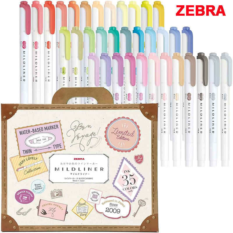 Zebra Pen Mildliner - Zebra 25/35 colori Mildliner evidenziatore set