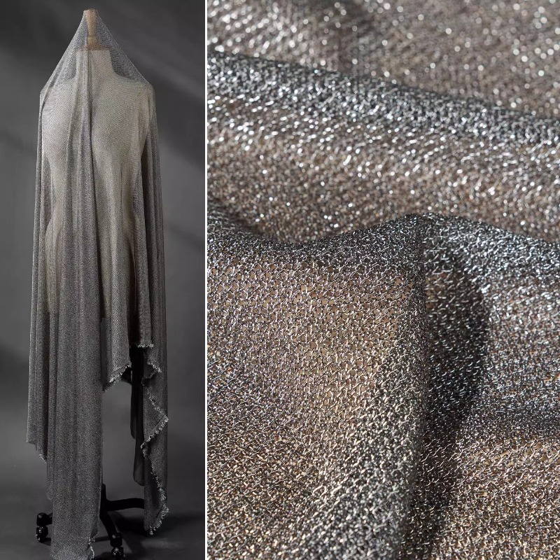 Crystal Mesh Fabric - Tessuto in maglia elasticizzato in quattro