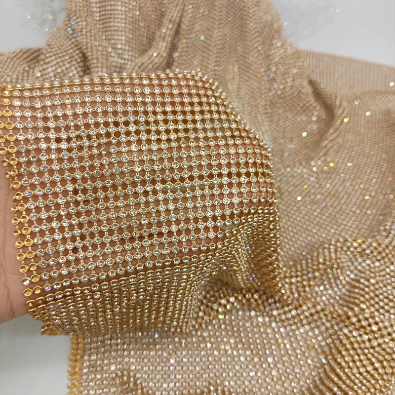 45x120 cm scintillante base or - Crystal Mesh Fabric recensione e prezzo