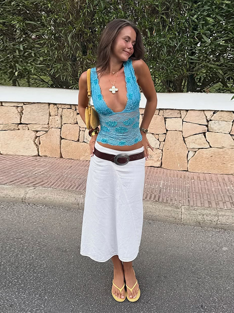 Completo Estivo da Donna 2026: - Lace Ribbon Trim recensione e prezzo