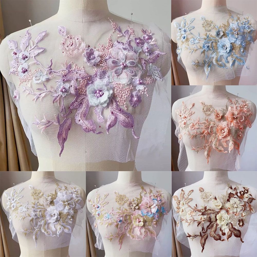Fiori 3D Tessuti di pizzo con  - Applique Patch Flower recensione e prezzo