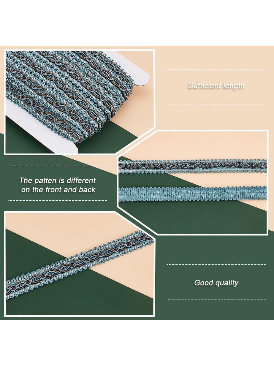 Tirm a treccia blu da 32 metri - Fringe Ribbon Sewing recensione e prezzo