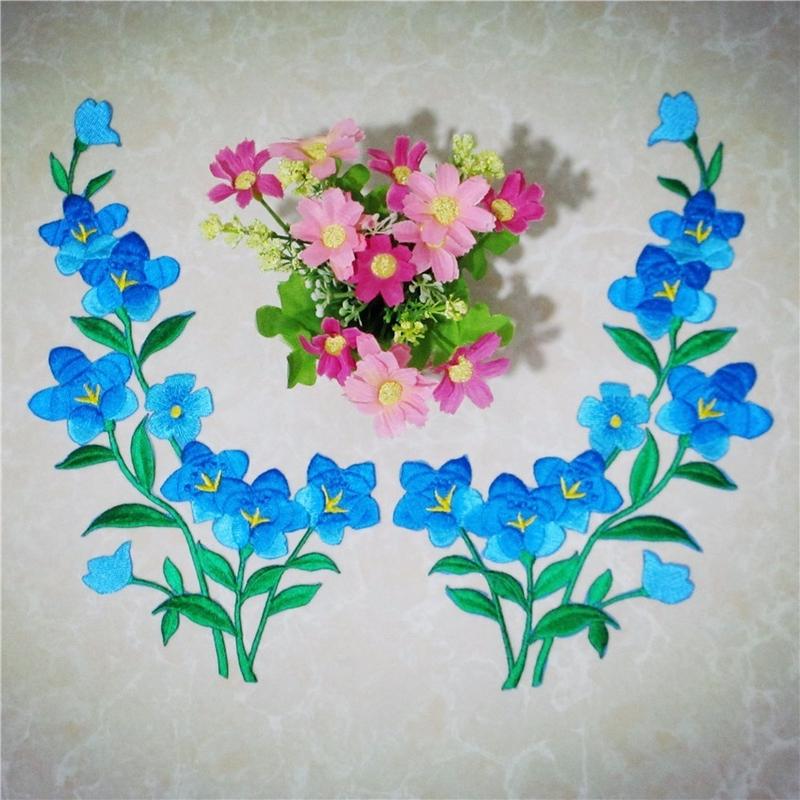 1/2 pz bella toppa fiore blu r - Applique Patch Flower recensione e prezzo