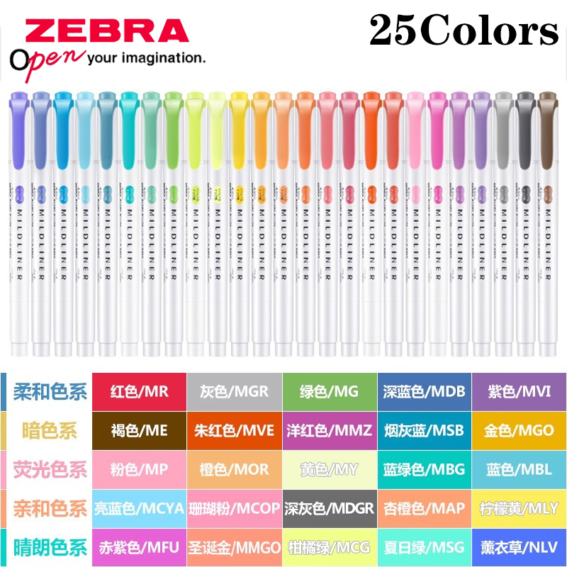 Set di 25 Evidenziatori ZEBRA  - Zebra Pen Mildliner recensione e prezzo