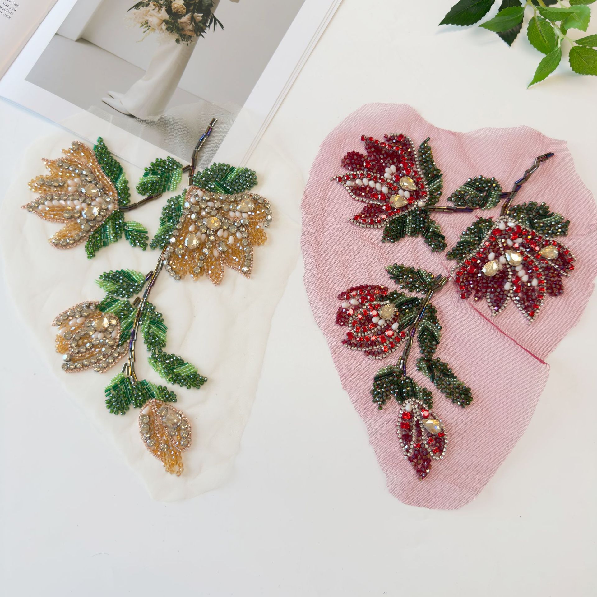 Fiore piccolo con perline e pa - Beaded Trim Fringe recensione e prezzo