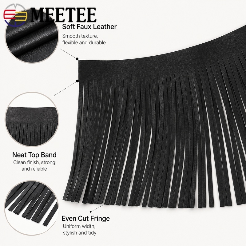 Nastro in Ecopelle con Frange  - Fringe Ribbon Sewing recensione e prezzo